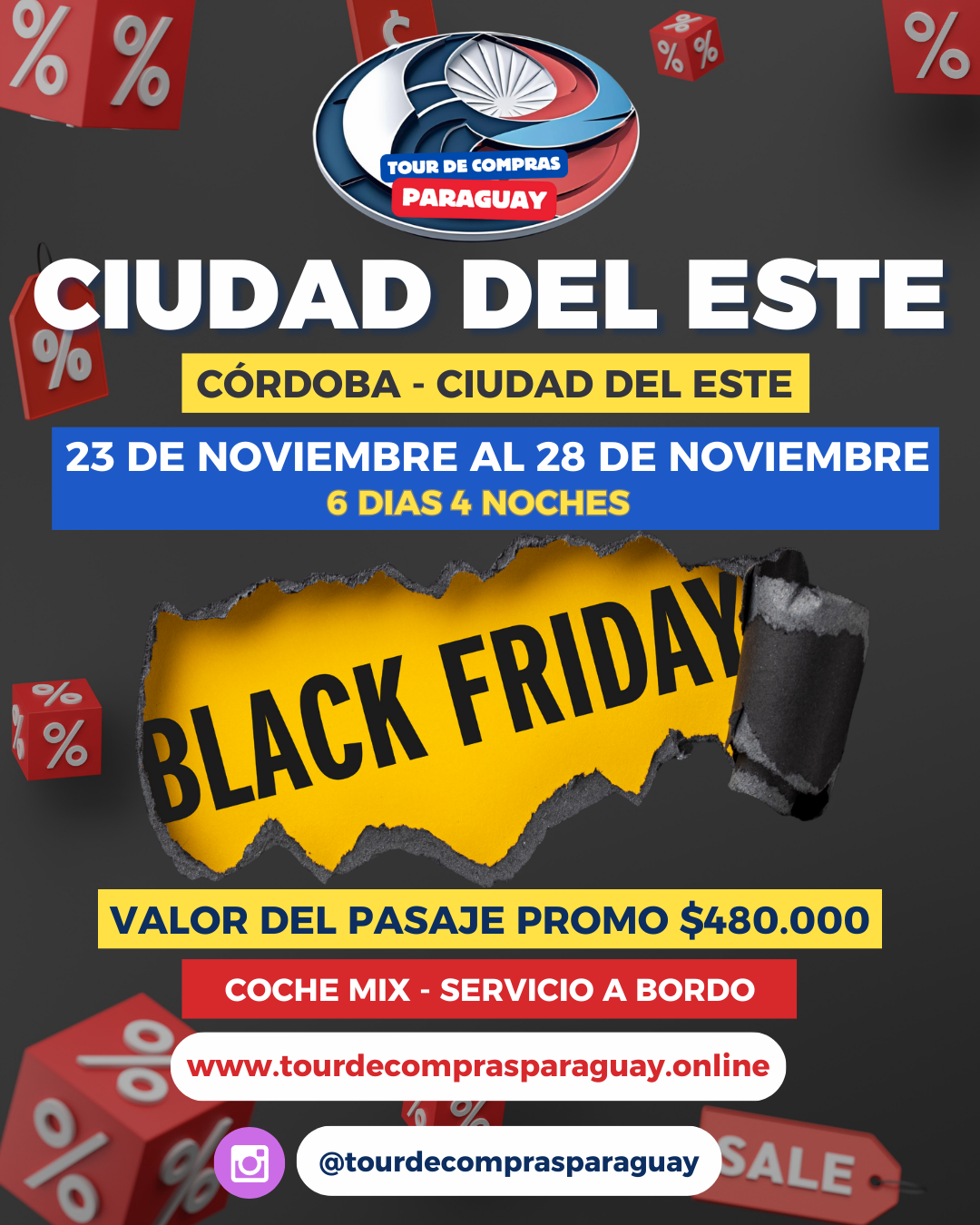 18 de Noviembre - Córdoba - Ciudad Del Este - BLACK FRIDAY